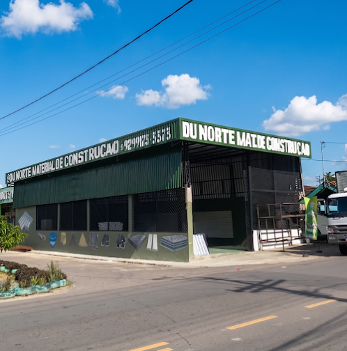 fachada loja de materiais de construção em manaus - Du Norte Pré-Moldados